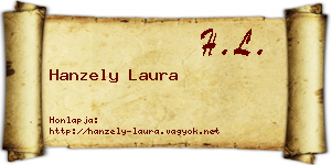 Hanzely Laura névjegykártya